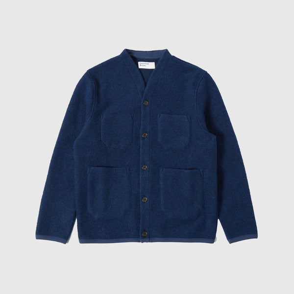 Universal Works Cardigan - Indigo - Front