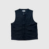Universal Works 4 Pocket Gilet - Black - Front