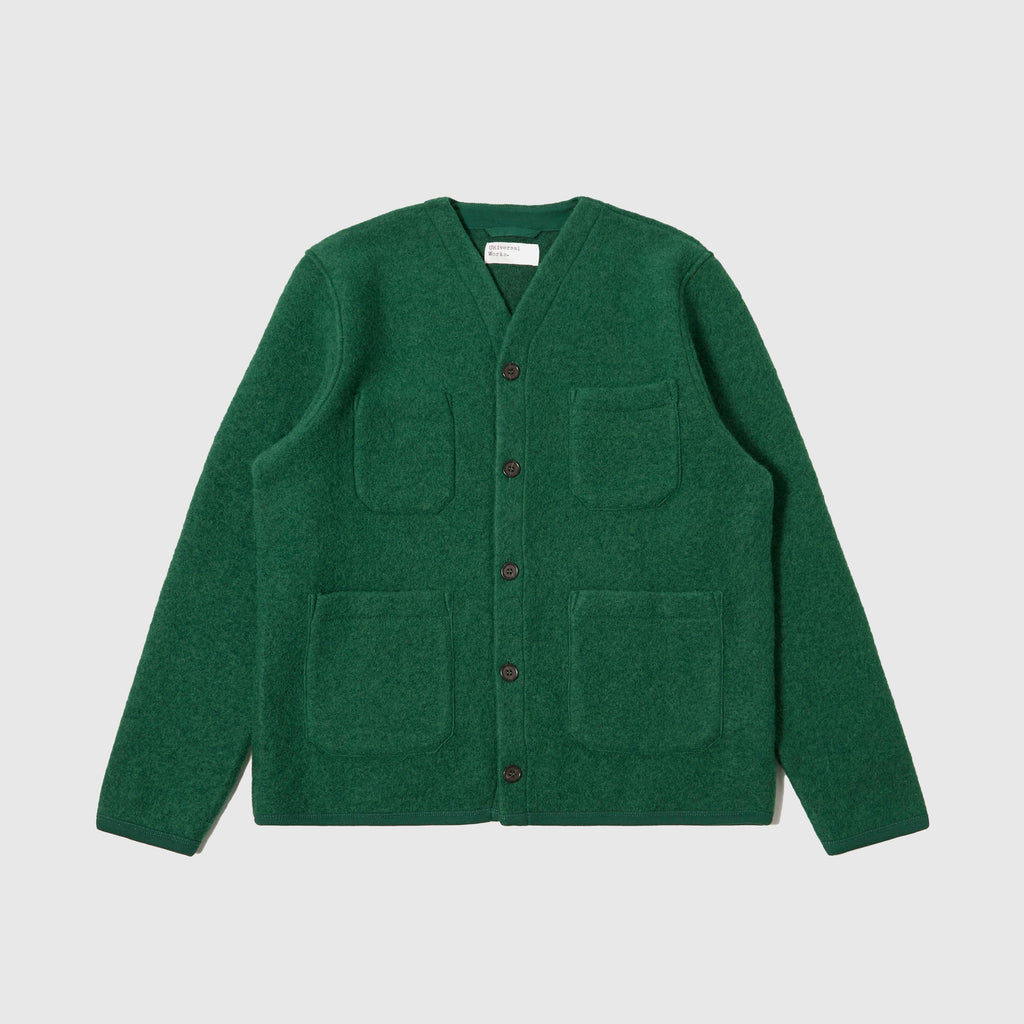 Universal Works Cardigan - Green - Front
