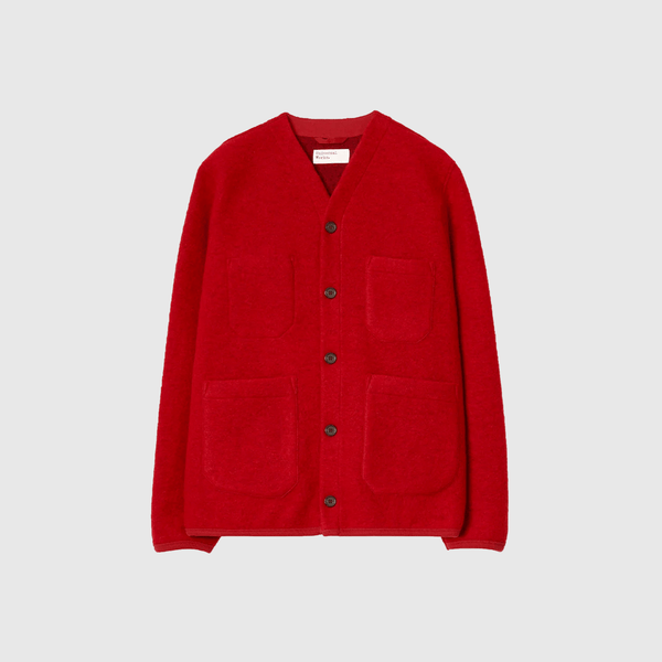 Universal Works Cardigan - Scarlet