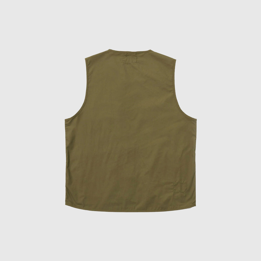 Universal Works City Waistcoat - Olive - Back