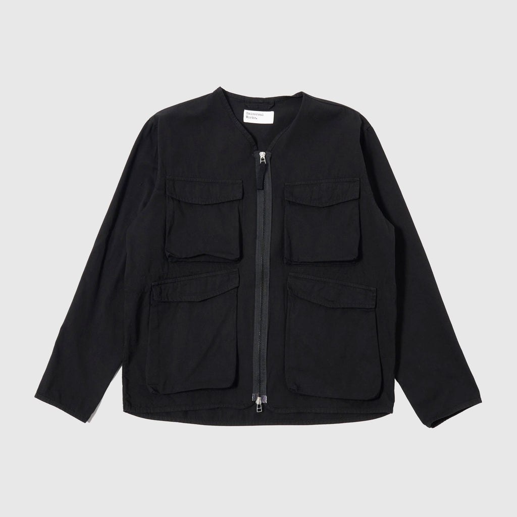 Universal Works Glider Jacket - Black - Front