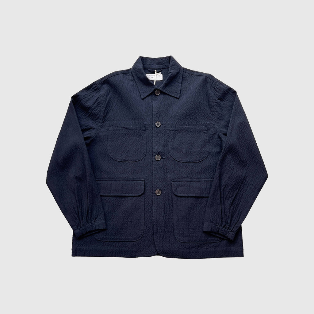 FrontUniversal Works Labour Jacket - Dark Navy - Front