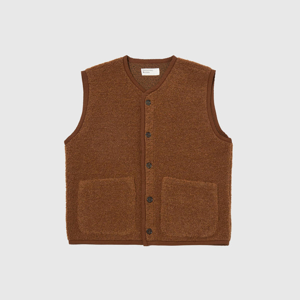 Universal Works Lancaster Gilet - Cumin - Front