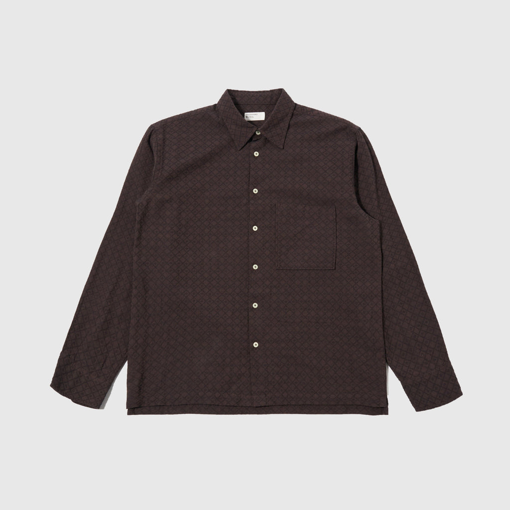 Universal Works Lucky Shirt - Brown - Front