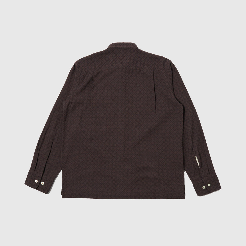 Universal Works Lucky Shirt - Brown - Back