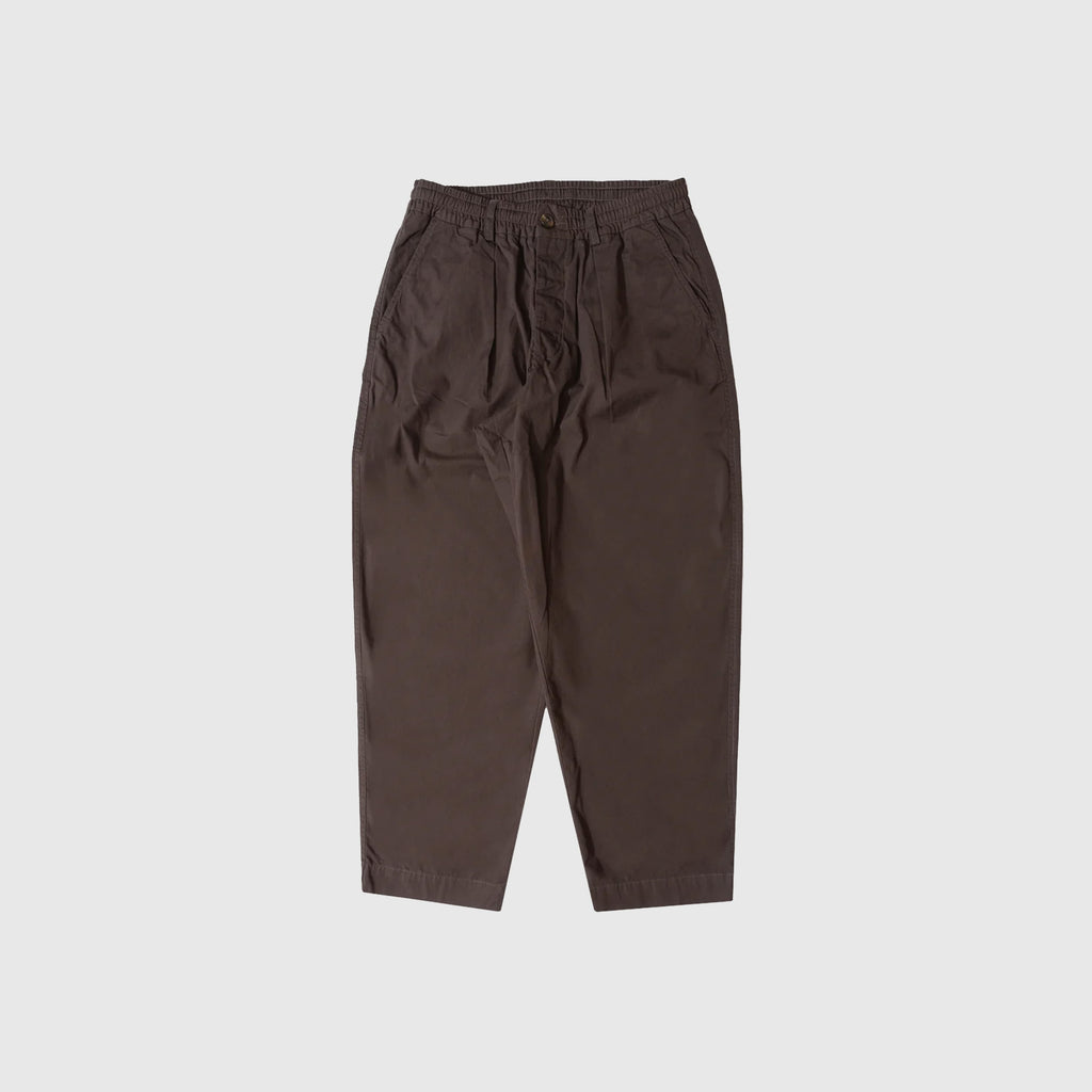 Universal Works Oxford Pant Micro Canvas - Brown - Front