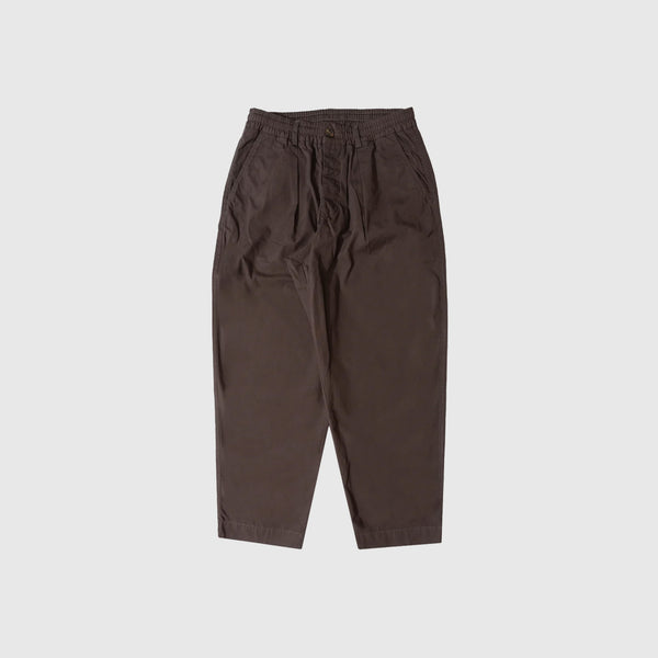 Universal Works Oxford Pant Micro Canvas - Brown - Front