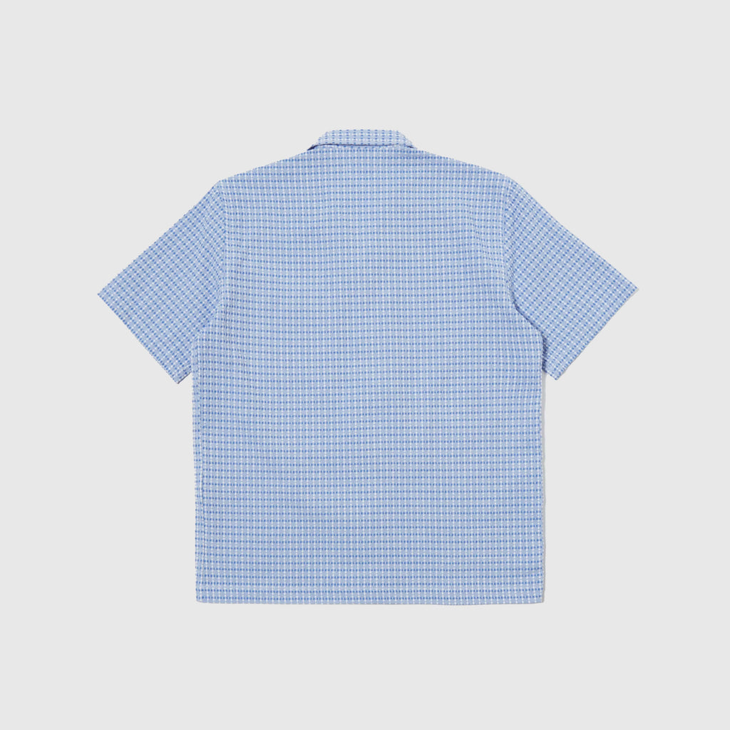 Universal Works Road Shirt - Blue Delos Cotton - Back