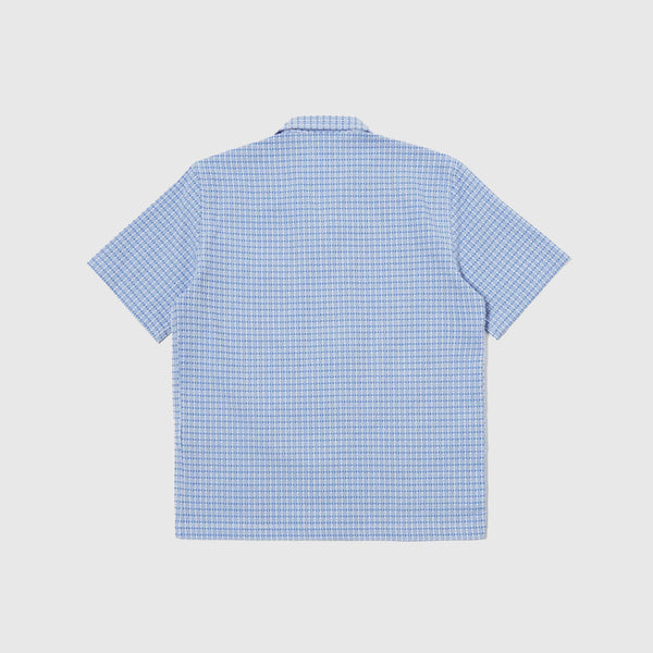 Universal Works Road Shirt - Blue Delos Cotton - Back
