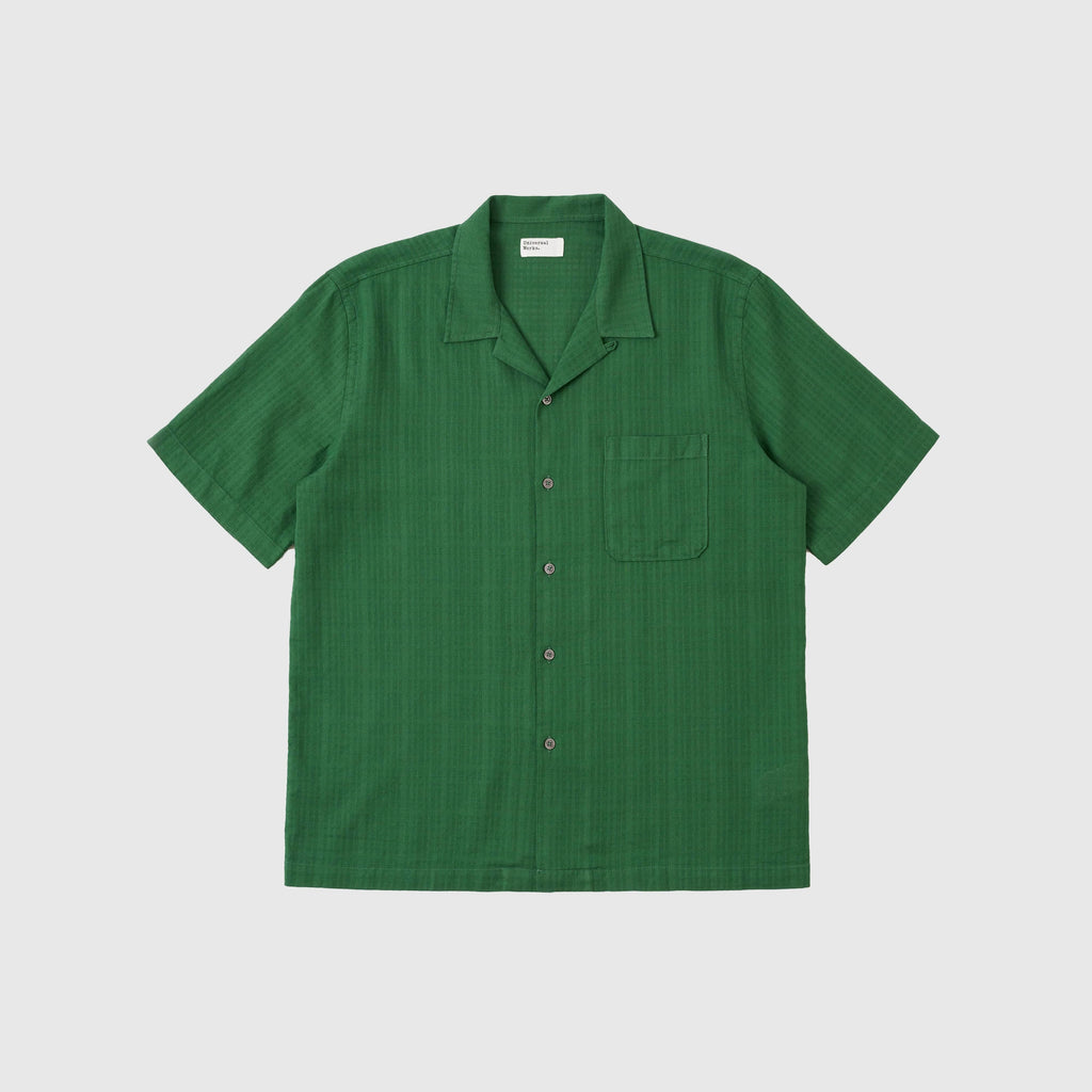 Universal Works Road Shirt - Green - Front