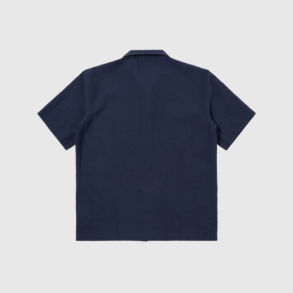 Universal Works Road Shirt - Navy - Back