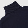 Universal Works Roll Neck - Navy - Front Close Up