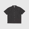 Universal Works S/S Dwight Overshirt - Black - Front
