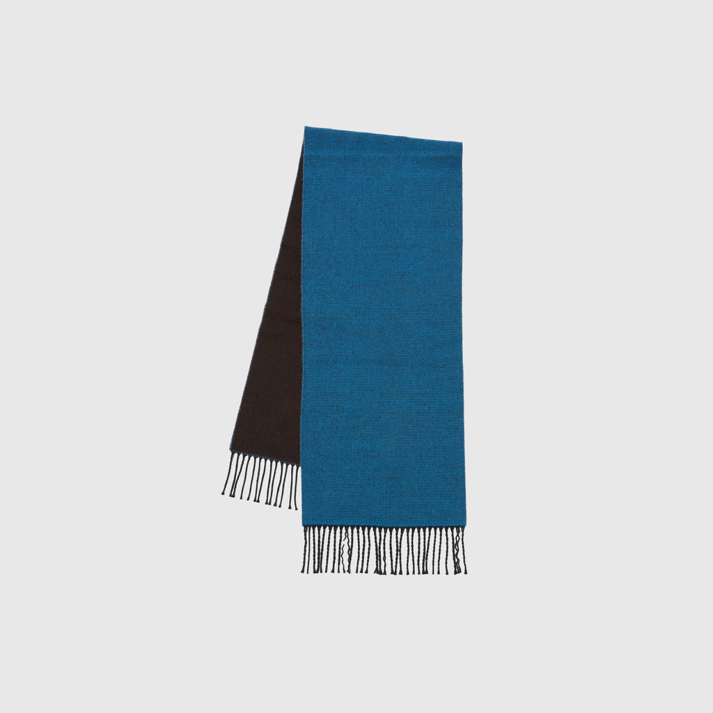 Universal Works Scarf - Light Blue / Brown