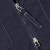 Universal Works Zip Too Shirt - Navy - Front Close Up