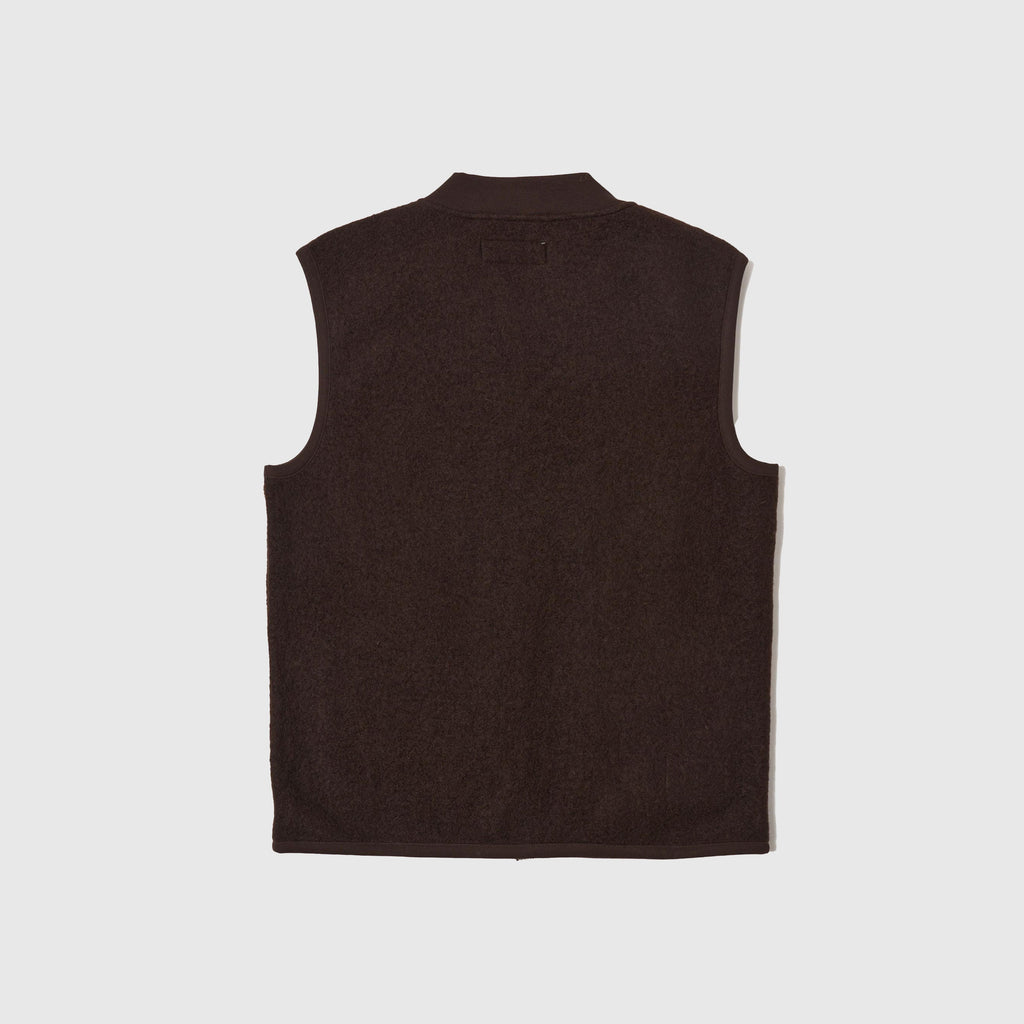 Universal Works Zip Waistcoat - Brown - Back