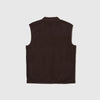 Universal Works Zip Waistcoat - Brown - Back