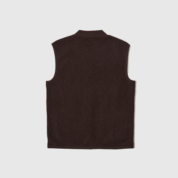 Universal Works Zip Waistcoat - Brown - Back
