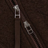 Universal Works Zip Waistcoat - Brown - Front Close Up