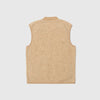 Universal Works Zip Waistcoat - Fawn - Back