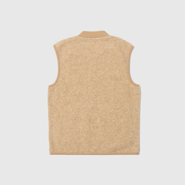 Universal Works Zip Waistcoat - Fawn - Back
