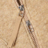 Universal Works Zip Waistcoat - Fawn - Front Close Up