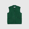 Universal Works Zip Waistcoat - Green - Front