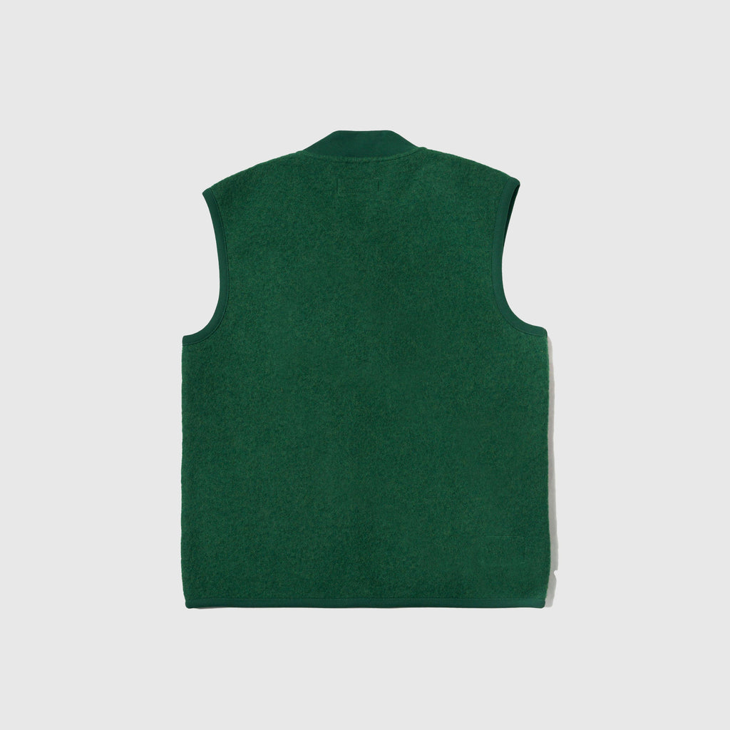 Universal Works Zip Waistcoat - Green - Back