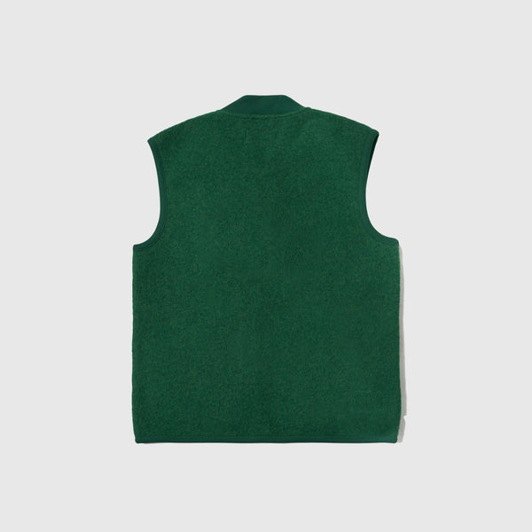 Universal Works Zip Waistcoat - Green - Back