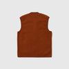Universal Works Zip Waistcoat - Rust - Back