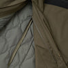 Universal Works x Taion Down CR RAF Jacket - Olive - Close Up Inner With Liner Attached