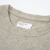 Universal Works L/S Big Pocket Tee - Sand - Front Close Up