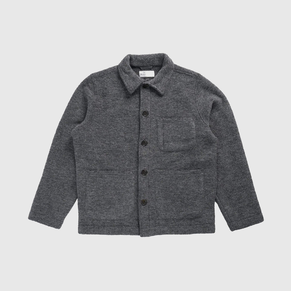 Universal Works Field Jacket - Grey Marl - Front