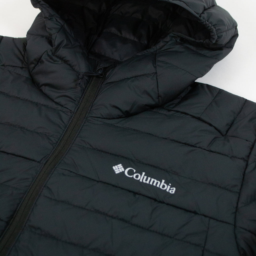 Columbia Silver Falls Hooded Jacket - Black - Front Close Up