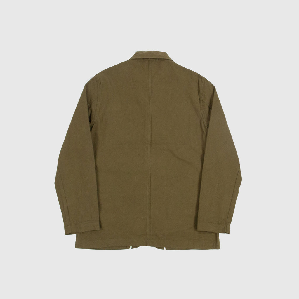 Universal Works Bakers Chore Jacket - Olive - Back