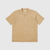 Universal Works Camp 2 Shirt - Summer Oak Onda Cotton - Front