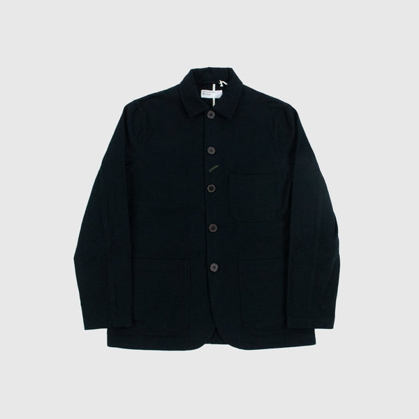 Universal Works Bakers Chore Jacket - Black - Front