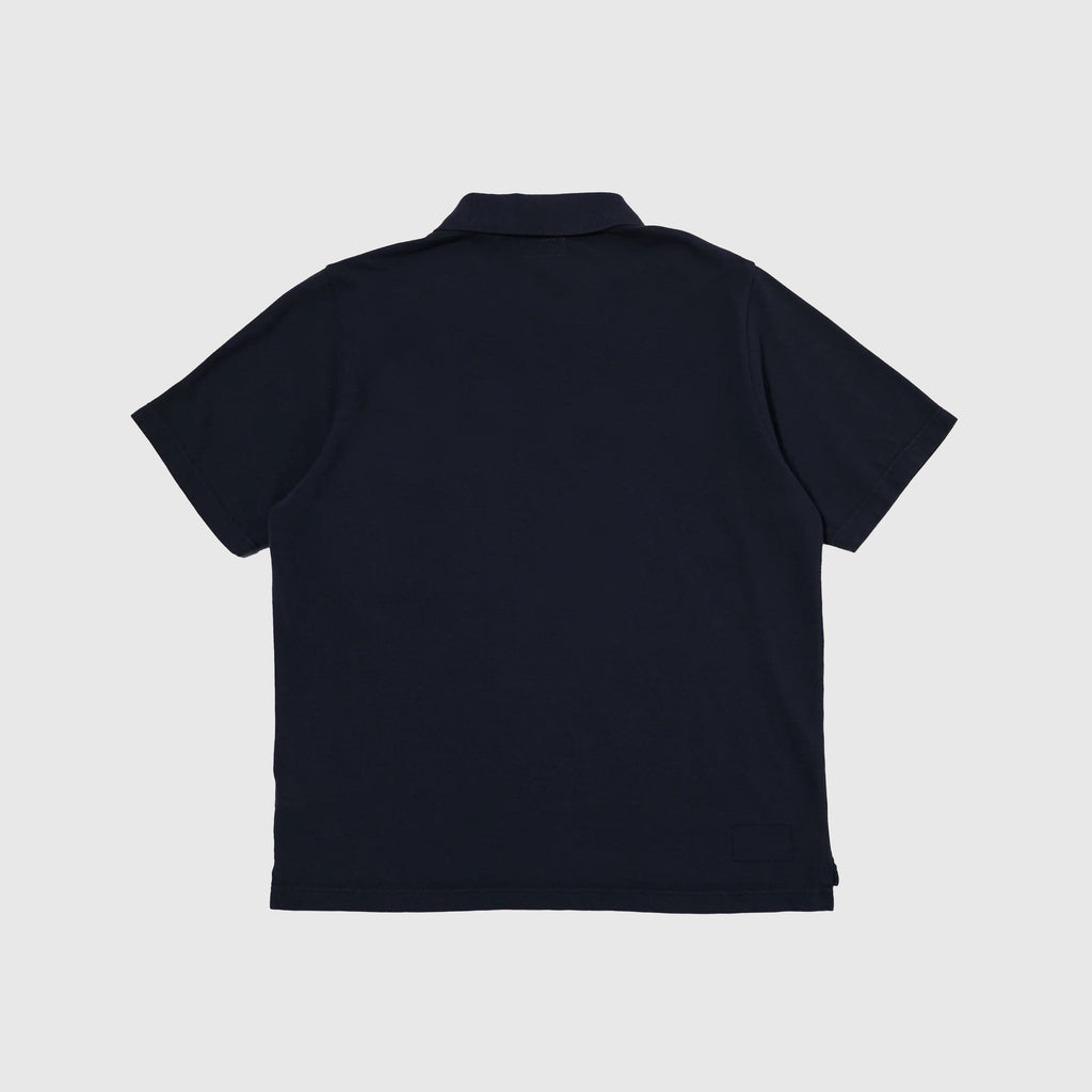 Universal Works Vacation Polo - Bright Navy - Back