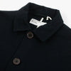 Universal Works Bakers Chore Jacket - Black - Front Close Up