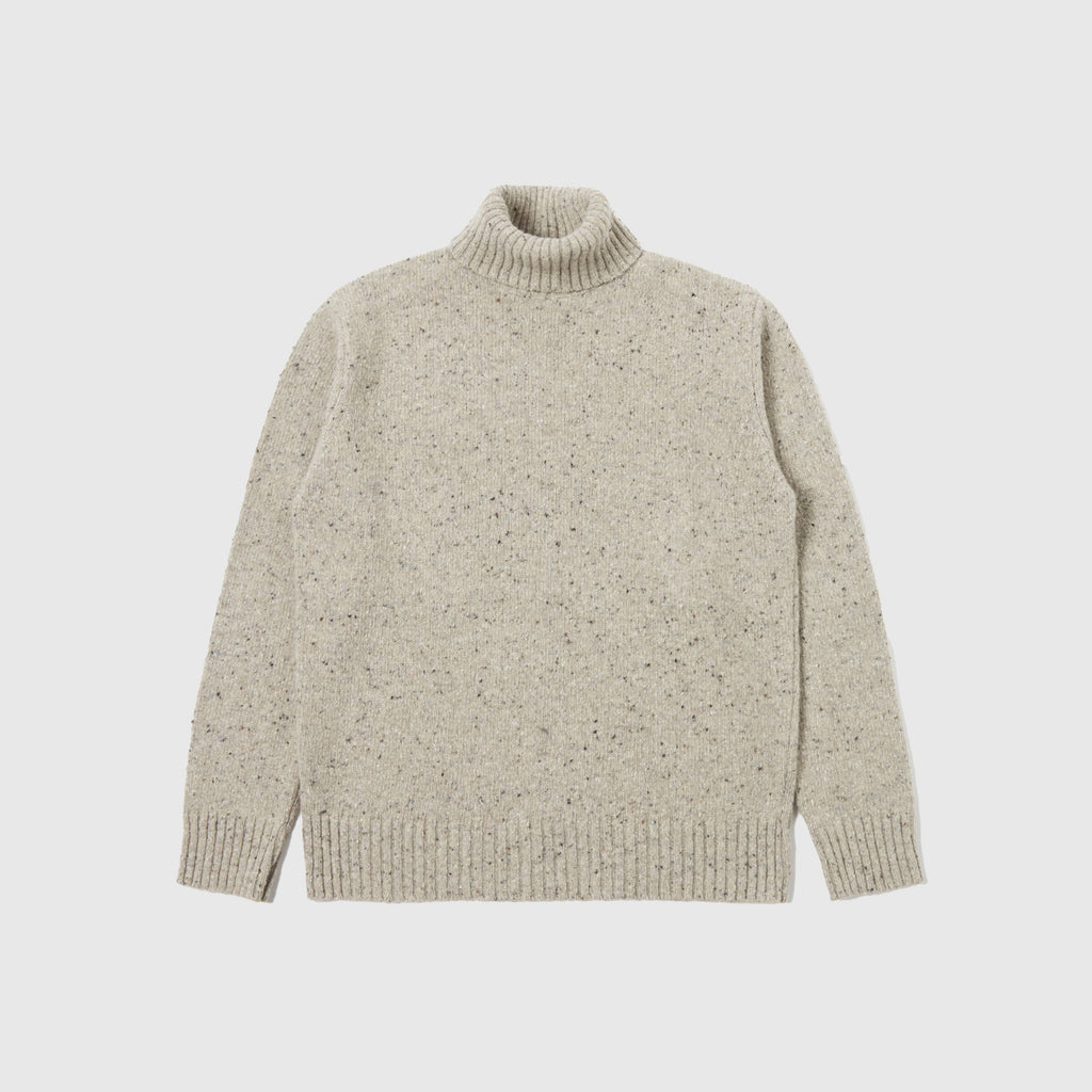 Universal Works Roll Neck - Oatmeal - Front