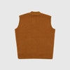 Universal Works Zip Waistcoat - Mustard - Back