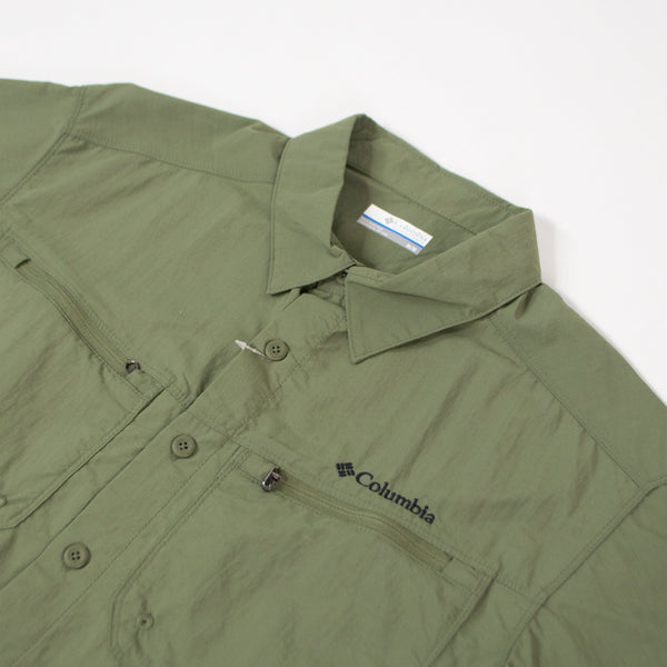 Columbia Mountaindale SS Shirt - Stone Green - Front Close Up