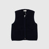 Universal Works Zip Gilet - Navy - Front