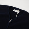 Universal Works Zip Gilet - Navy - Front Close Up