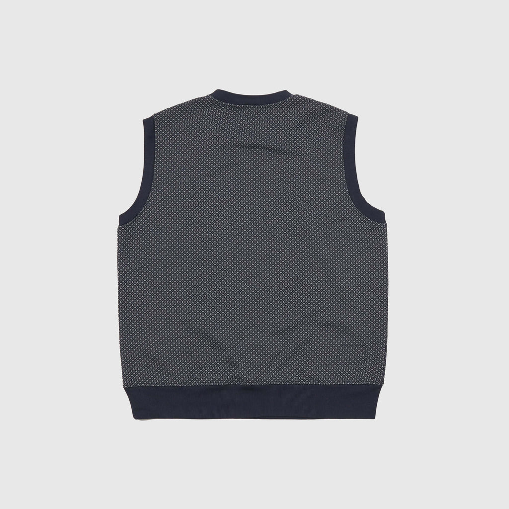 Universal Works Sleeveless Crew - Navy - Back