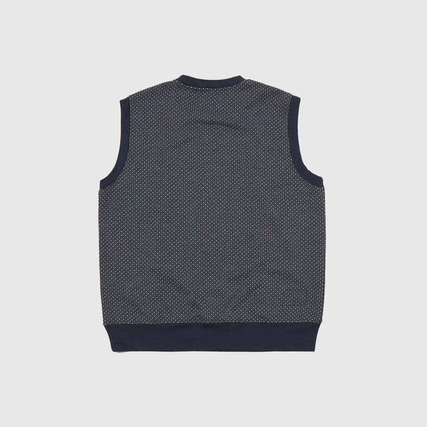 Universal Works Sleeveless Crew - Navy - Back
