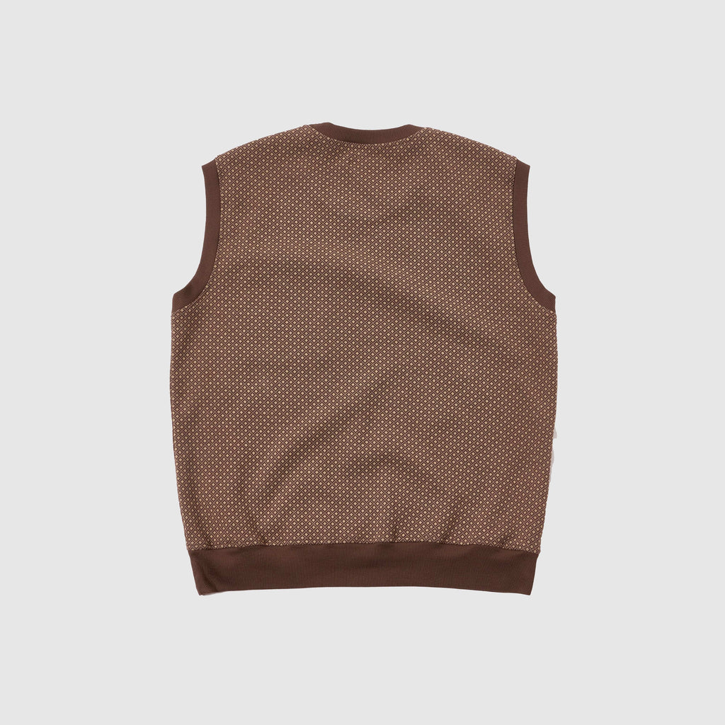 Universal Works Sleeveless Crew - Brown - Back