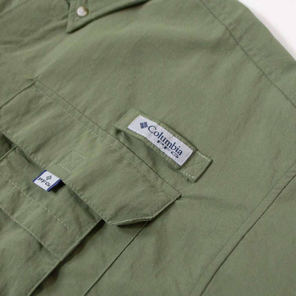 Columbia Bahama II S/S Shirt - Cypress - Front Close Up