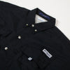 Columbia Bahama II S/S Shirt - Black - Front Close Up